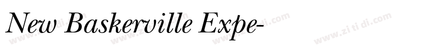 New Baskerville Expe字体转换